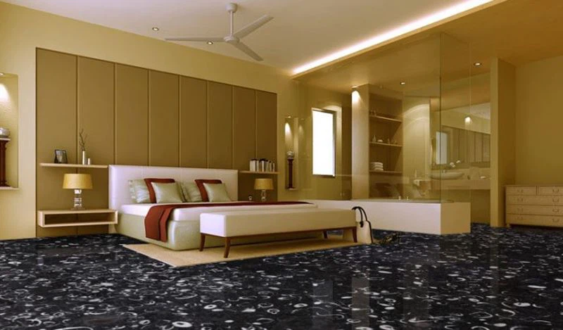Fossil Black Marble Slabs And Flooring Tiles