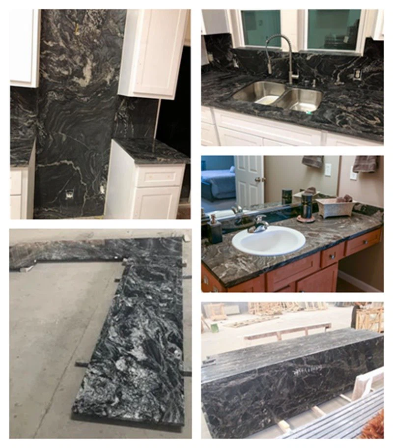 India Ganges Black Granite Kitchen Countertops