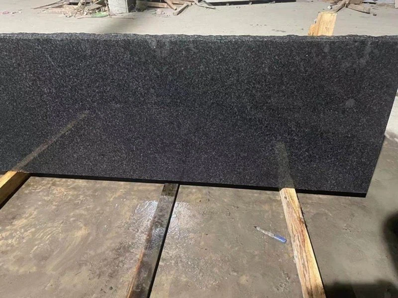 Mongolia Black Granite Slab Flooring Tiles
