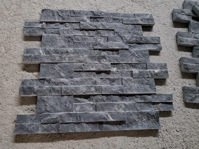 Natural Black Limestone Ledgestone Veneer