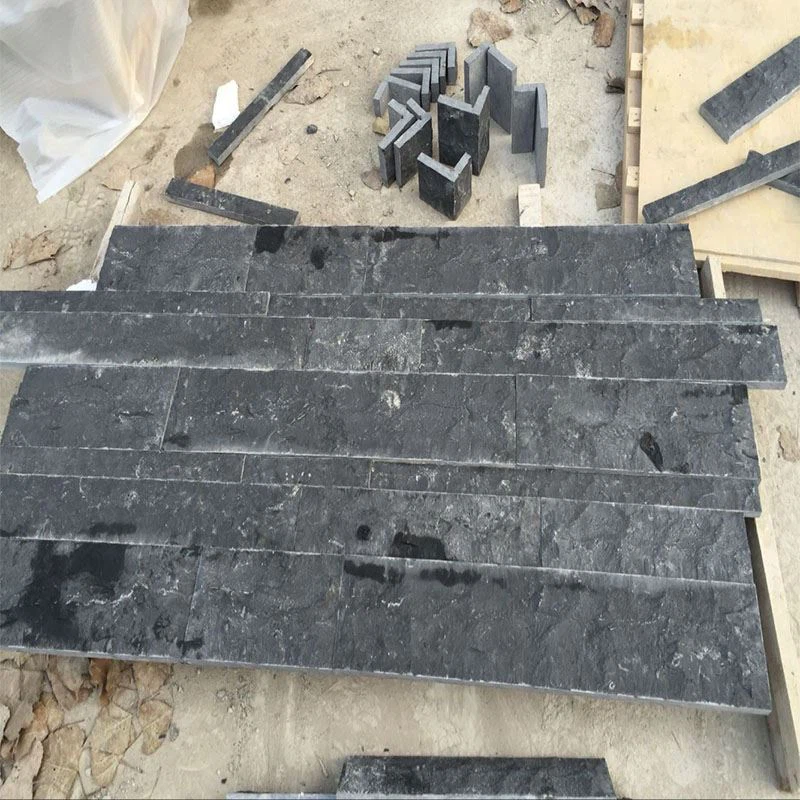 Natural Black Limestone Wall Stone And Corner