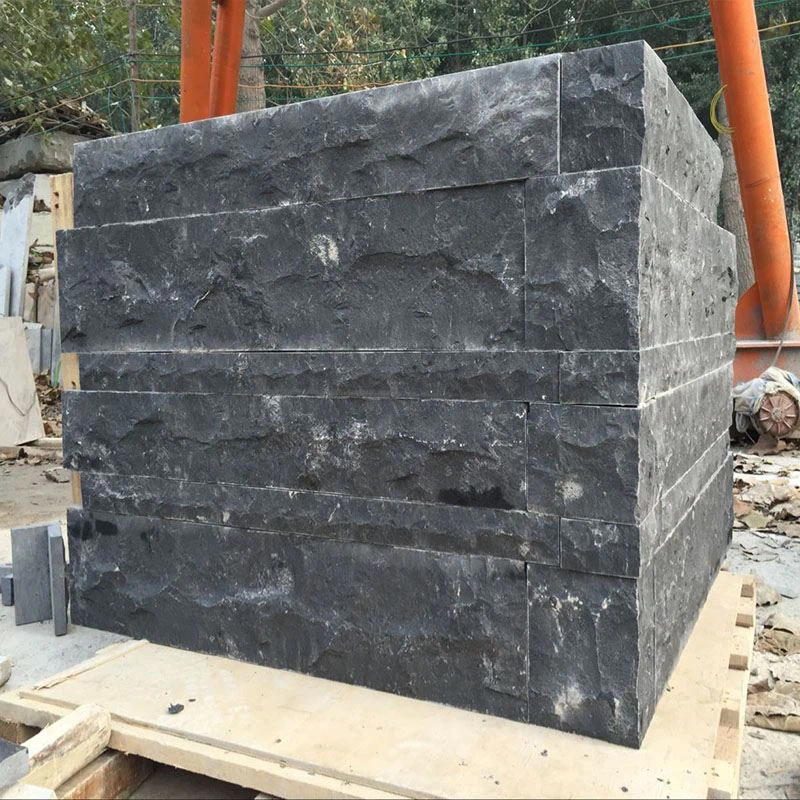 Natural Black Limestone Wall Stone And Corner