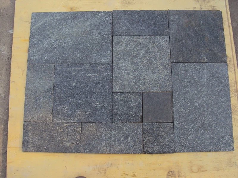 Natural Black Quartzite Tiles For Wall And Floor