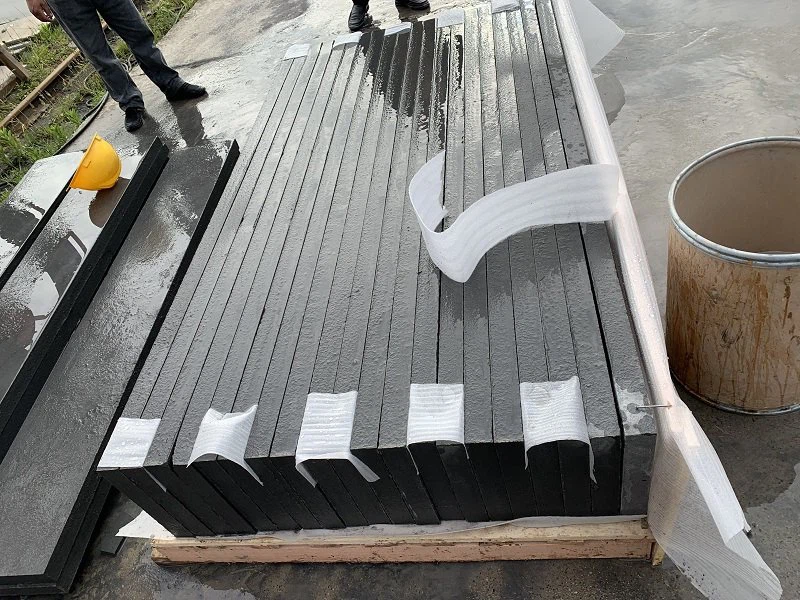 Natural Black Sandstone Tread Steps