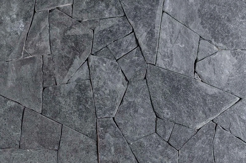 Natural Chinese Black Quartzite Loose Wall Stone Tiles