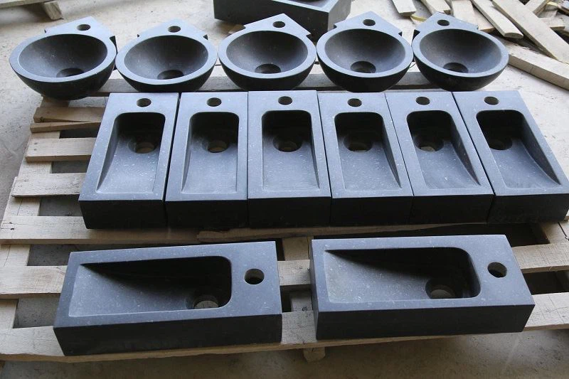 Rectangle Shape Of Black Granite Sinks