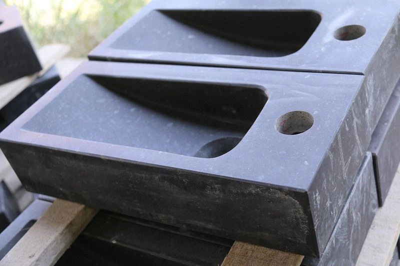 Rectangle Shape Of Black Granite Sinks