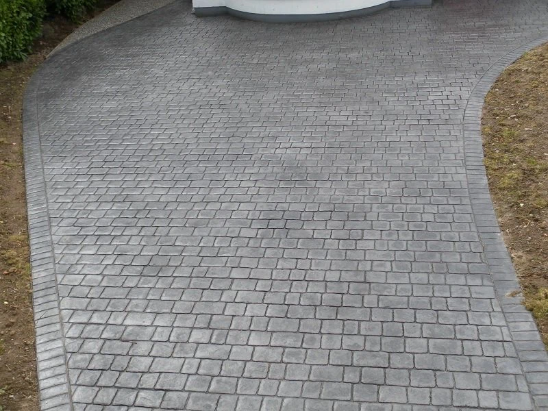 Tumbled Black Slate Cobblestone For Driveway Paving