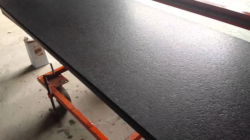 Absolute Black Leathered Granite Countertop