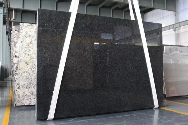 Angola Black Granite Tile Slabs