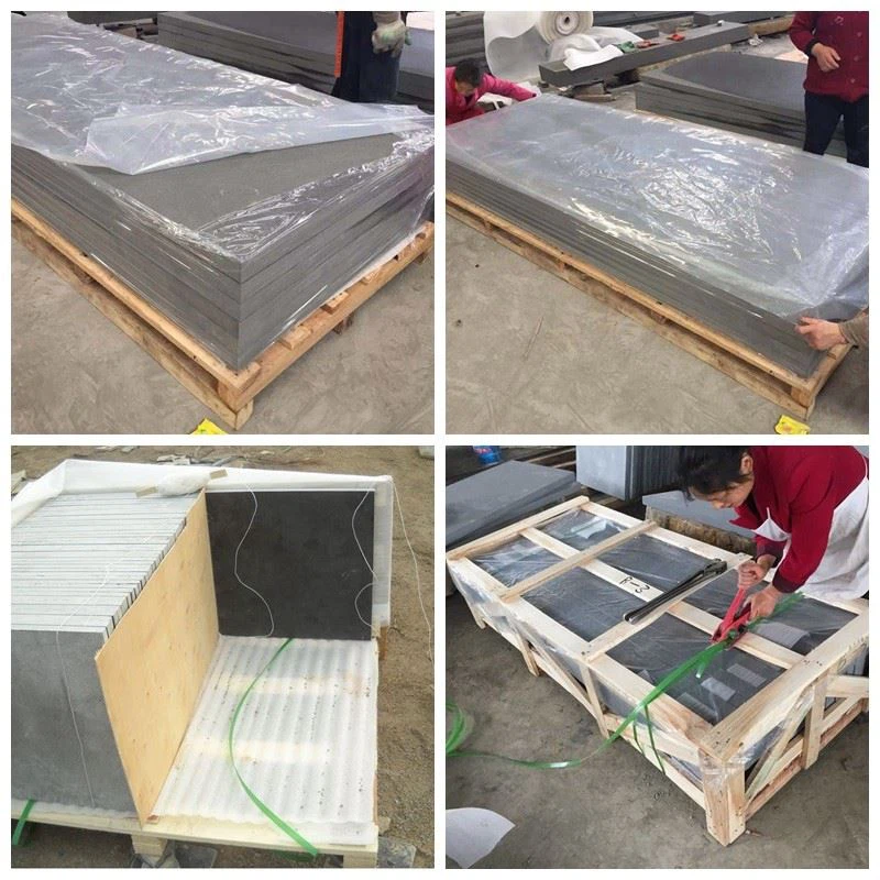 Antique Black Limestone For Wall packing