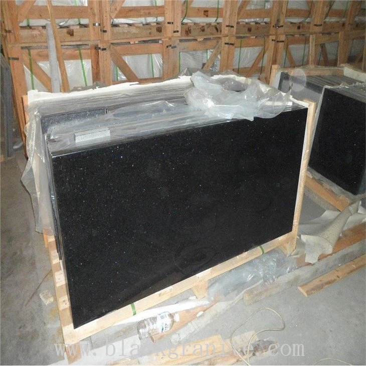 Black Galaxy Granite Top for Kitchen