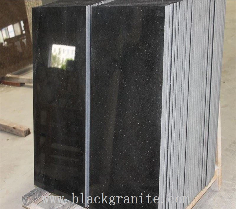 Black Galaxy Granite Top for Kitchen