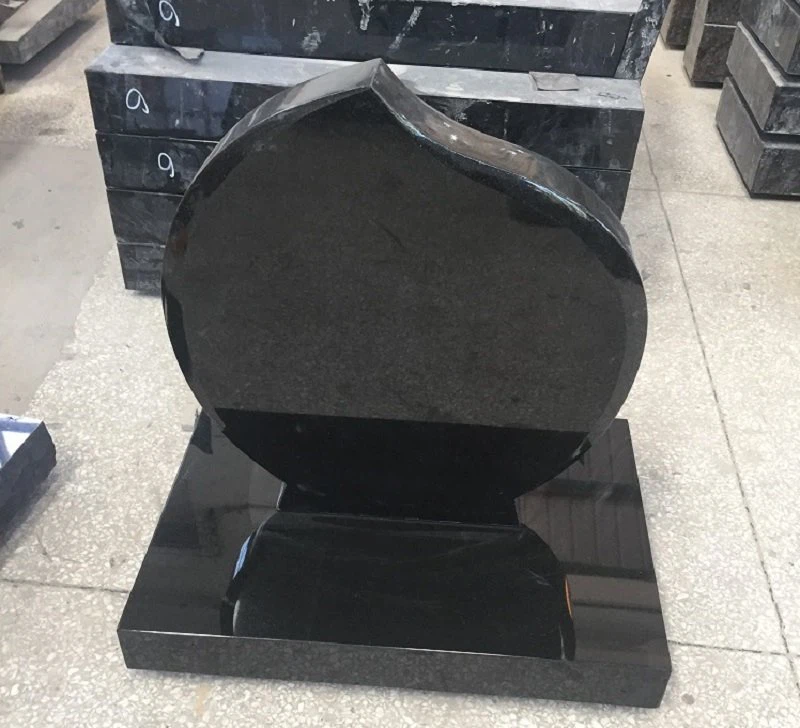 Black Granite Heart Shape Monuments