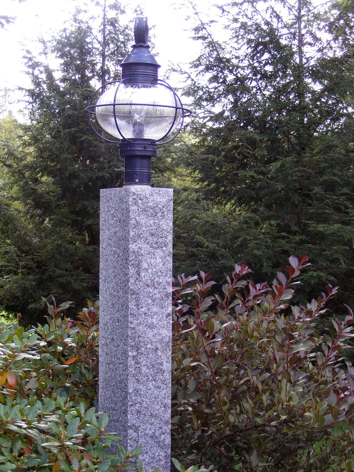 Black Granite Lamp Posts