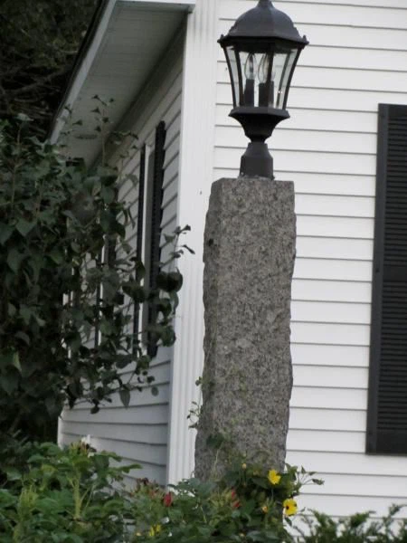 Black Granite Lamp Posts