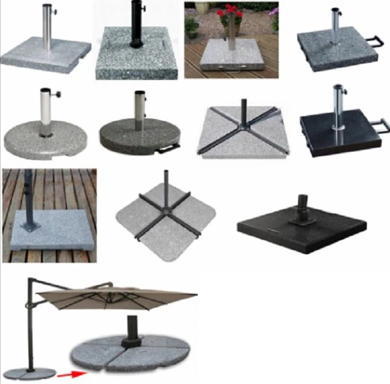 Black Granite Solid Round Umbrella Holder