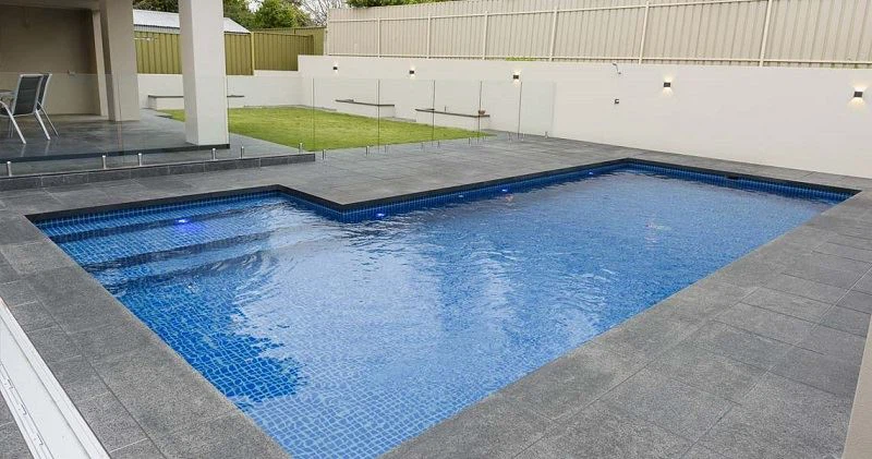 Black Granite Swimming Pool Coping And Paves