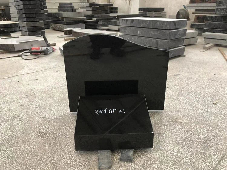 Black Polished Granite Headstone And Monument Prices