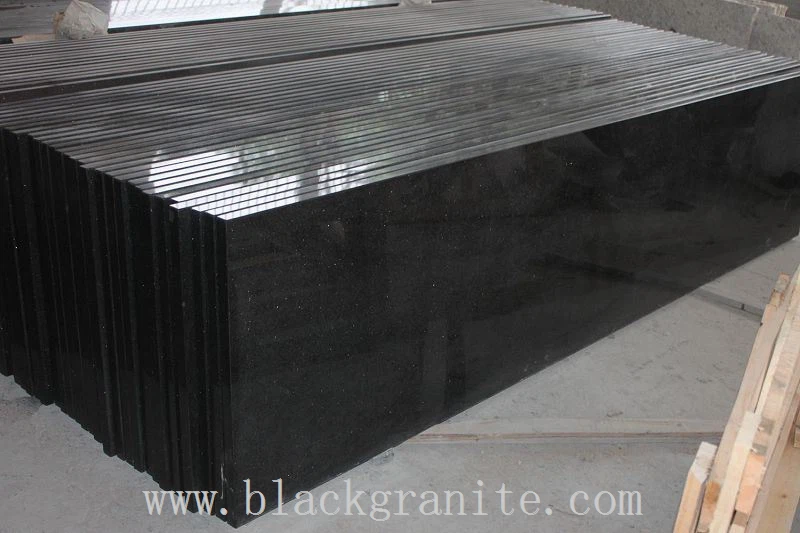 Black Star Galaxy Granite Floor Tiles and Backsplash