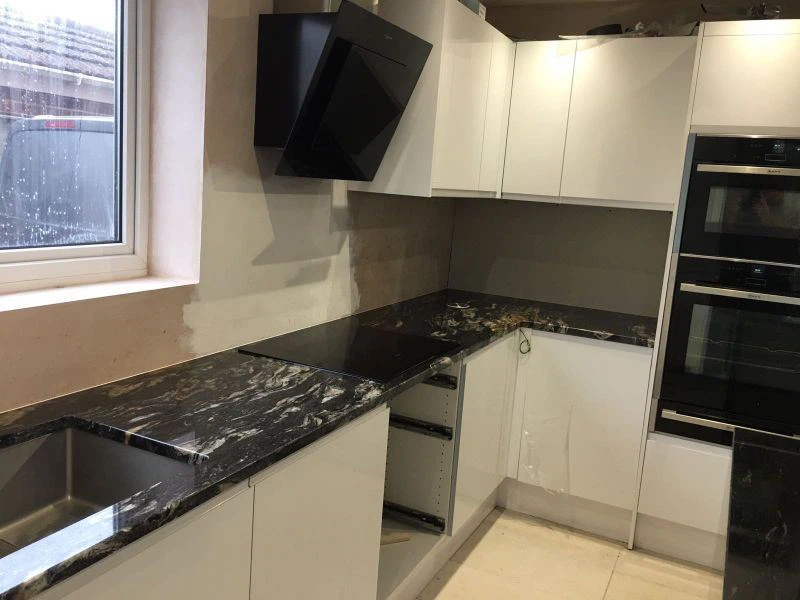 Cosmic Black Granite Worktop