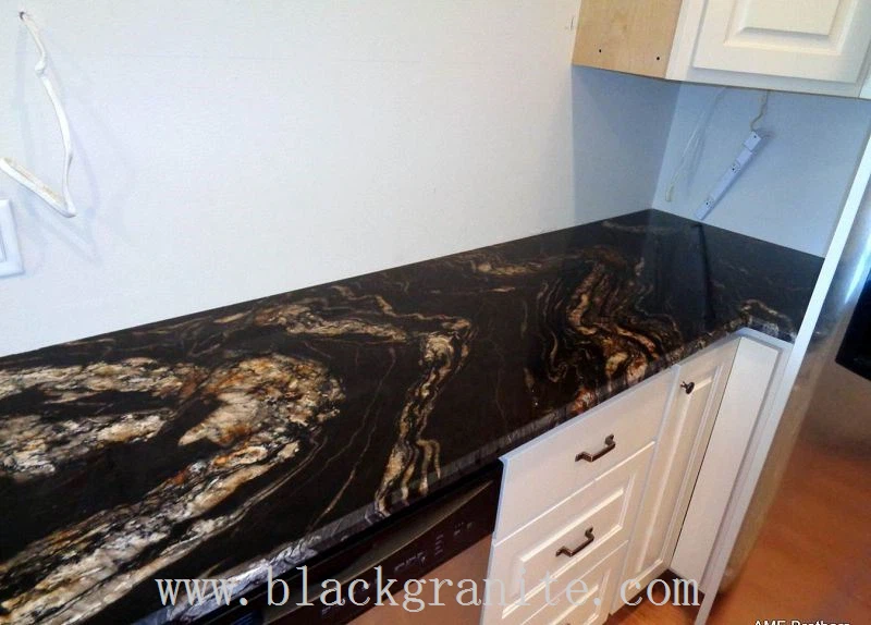 Cosmic Black Granite for Kitchen WorkTop