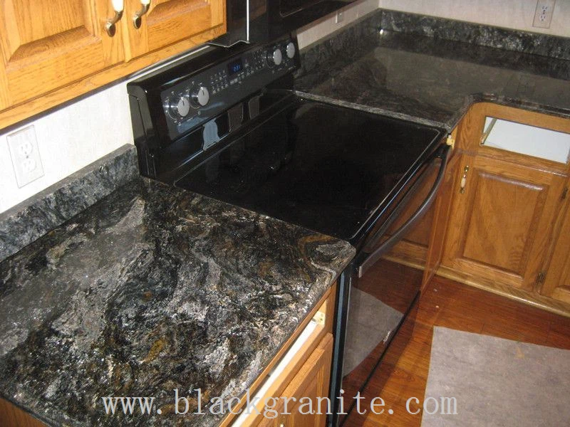 Cosmic Black Granite for Kitchen WorkTop