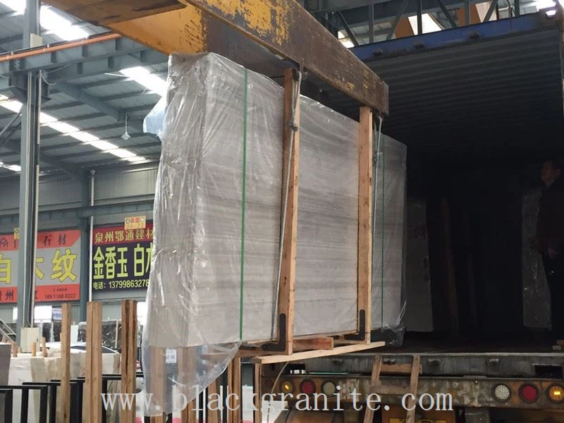 Dark Black Granite Slabs for Paving packing
