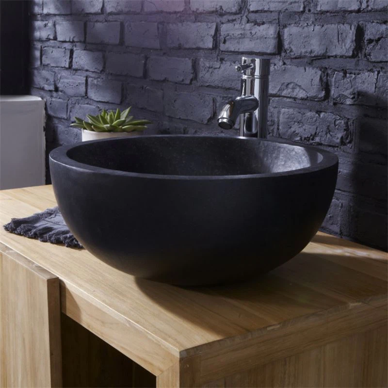 High End Black Stone Sink