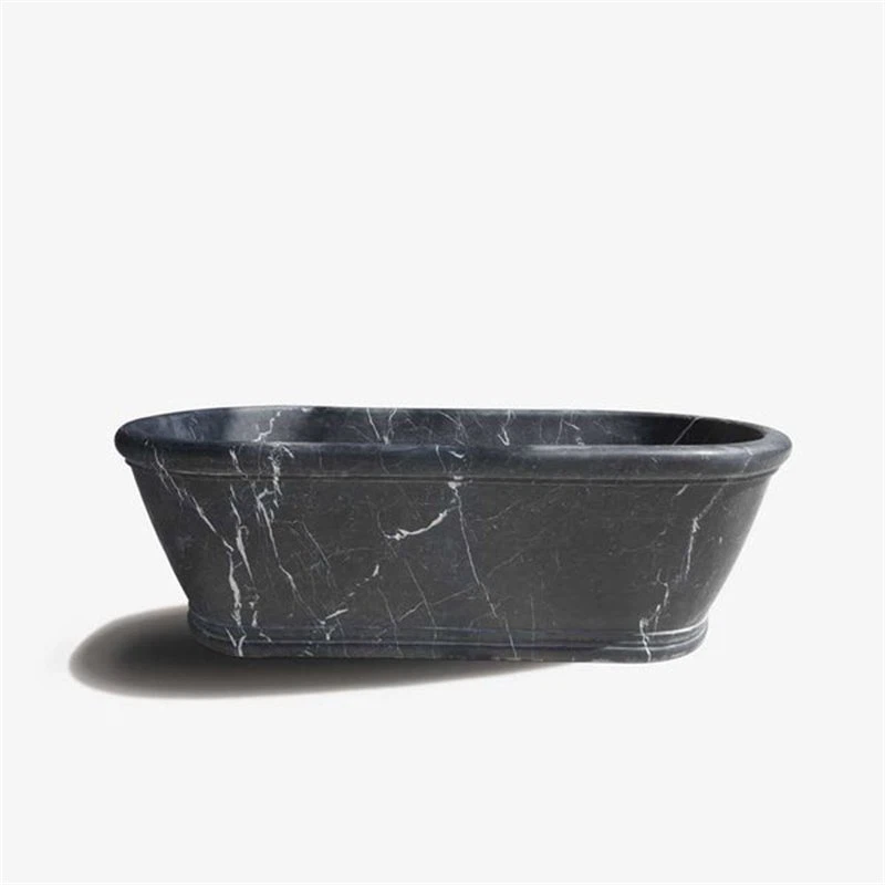 Indoor Black Stone Bath Tub