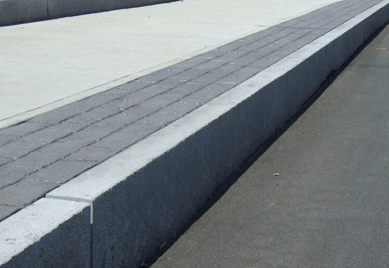 Jet Black Granite Walkway Kurbing Stone