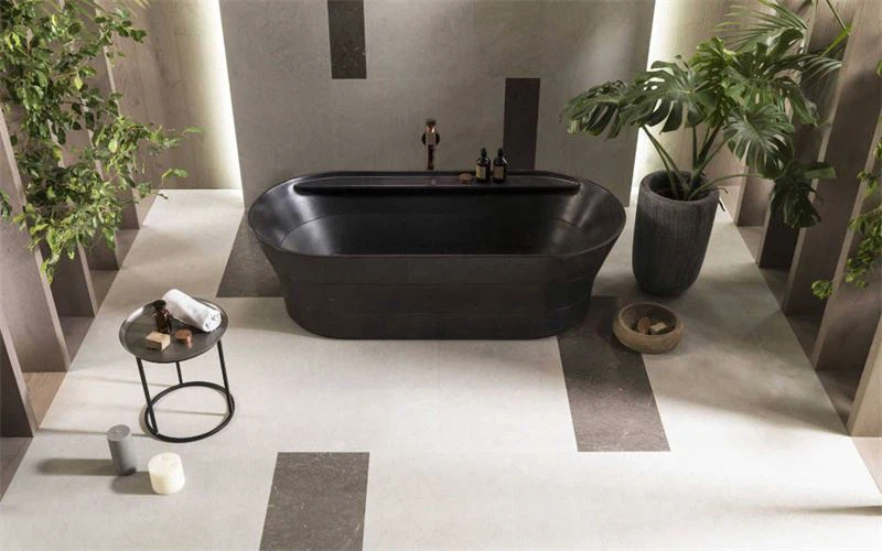 Natural Black Stone Soaking Tubs