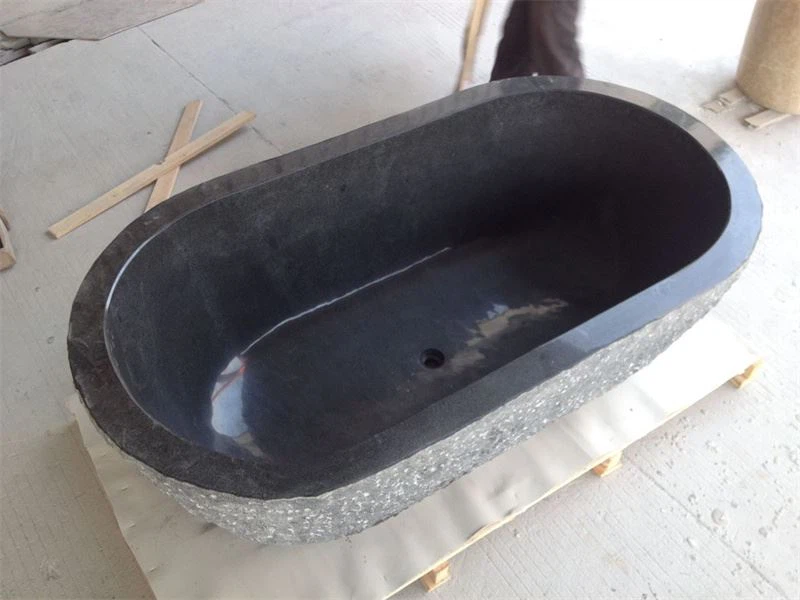 Natural Black Stone Soaking Tubs