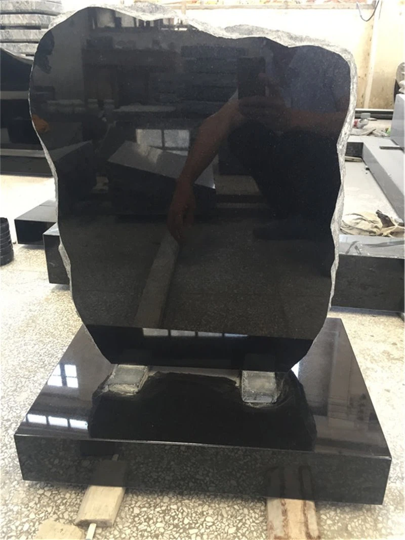 Polished Black Head Stone