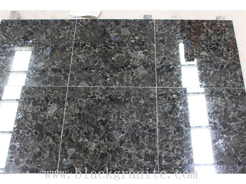 Volga Blue and Volga Black Granite Tile